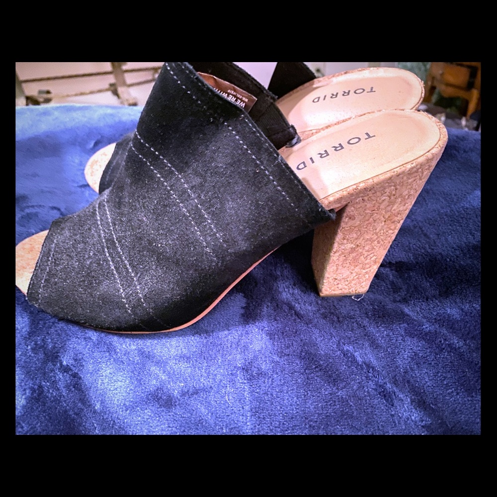 Torrid Suede heels size 11 wide width